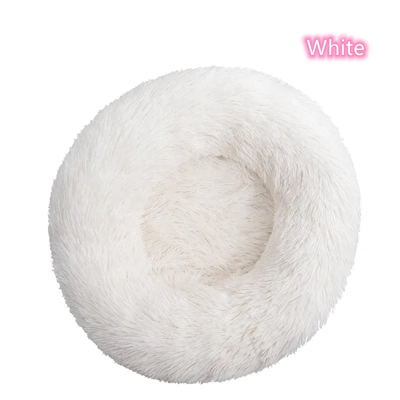 Fluffy donut bed for cats and small dogs, view 15
