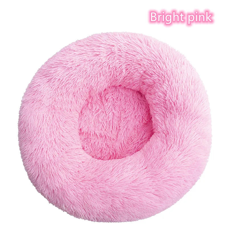 Fluffy donut bed for cats and small dogs, view 16