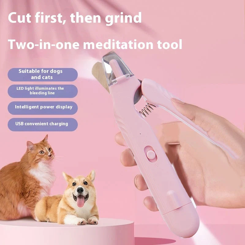 2-in-1 LED pet nail clipper and grinder, view 7