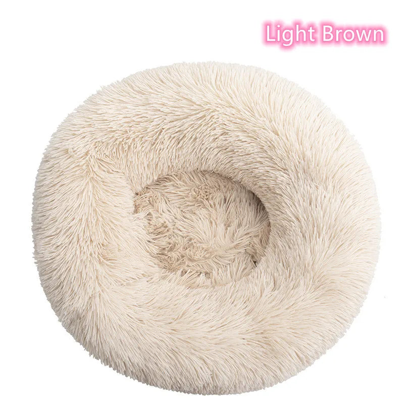Fluffy donut bed for cats and small dogs, view 18