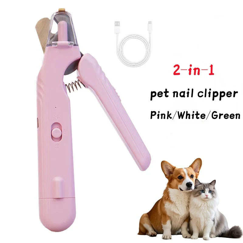 2-in-1 LED pet nail clipper and grinder, view 4