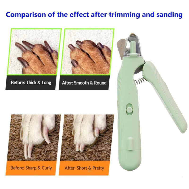 2-in-1 LED pet nail clipper and grinder, view 2