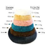 Fluffy donut bed for cats and small dogs, view 7