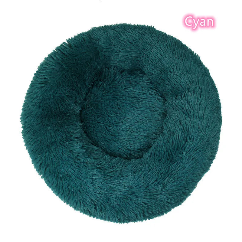 Fluffy donut bed for cats and small dogs, view 11