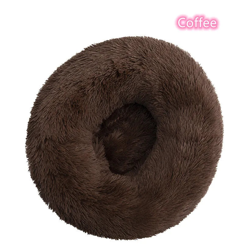 Fluffy donut bed for cats and small dogs, view 14