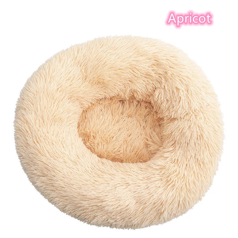 Fluffy donut bed for cats and small dogs, view 9