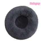 Fluffy donut bed for cats and small dogs