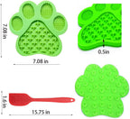 Green suction lick mat for dogs, view 2