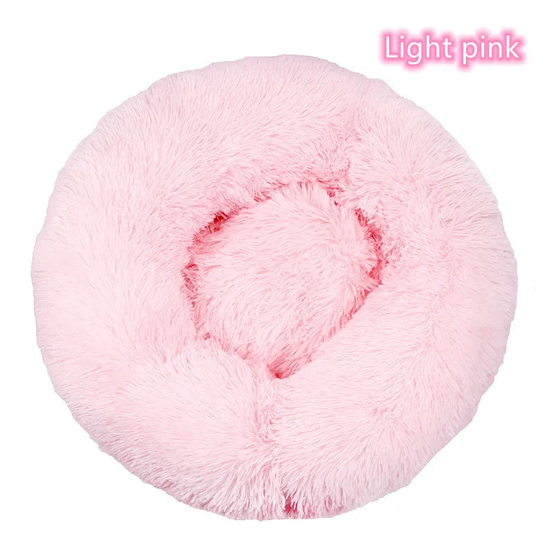 Fluffy donut bed for cats and small dogs, view 26