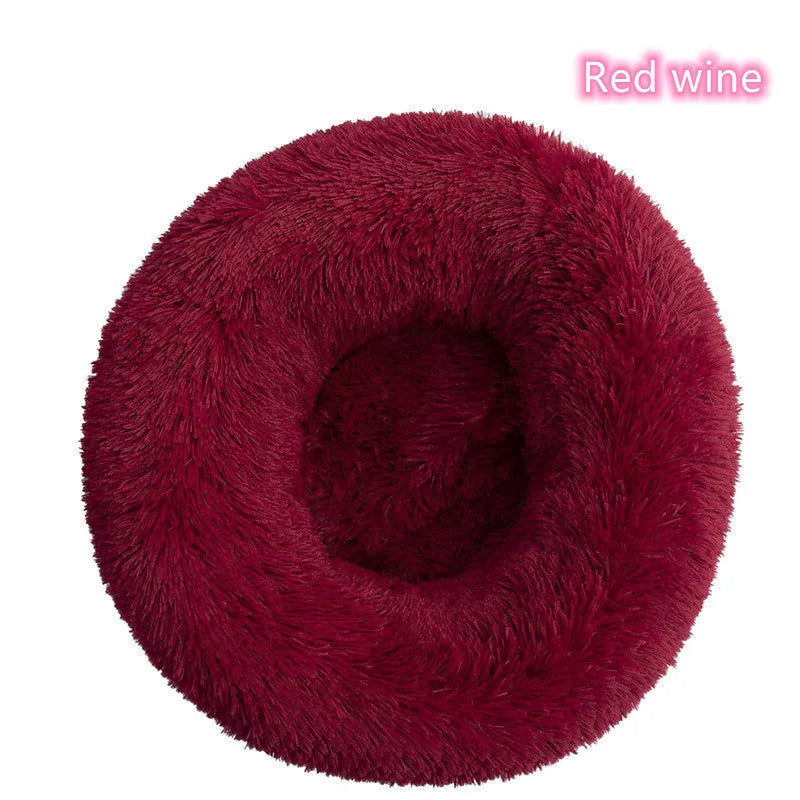 Fluffy donut bed for cats and small dogs, view 25
