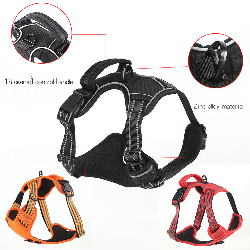 No-pull reflective dog harness vest, view 3