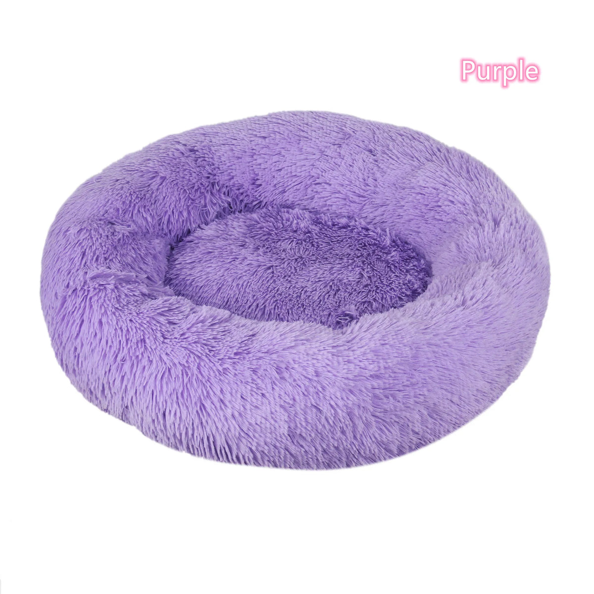 Fluffy donut bed for cats and small dogs, view 12