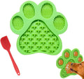 Green suction lick mat for dogs