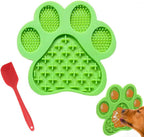 Green suction lick mat for dogs