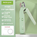 2-in-1 LED pet nail clipper and grinder, view 11