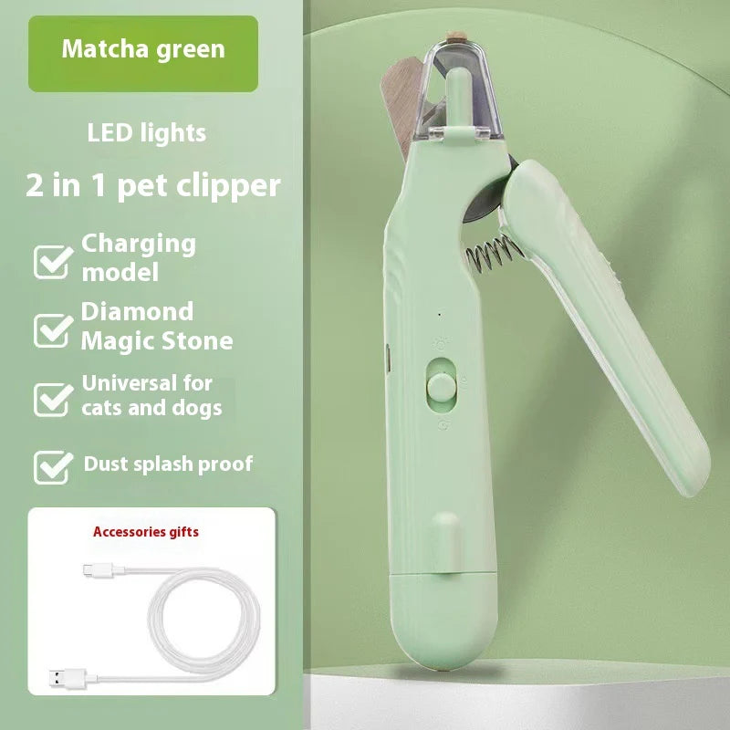 2-in-1 LED pet nail clipper and grinder, view 11