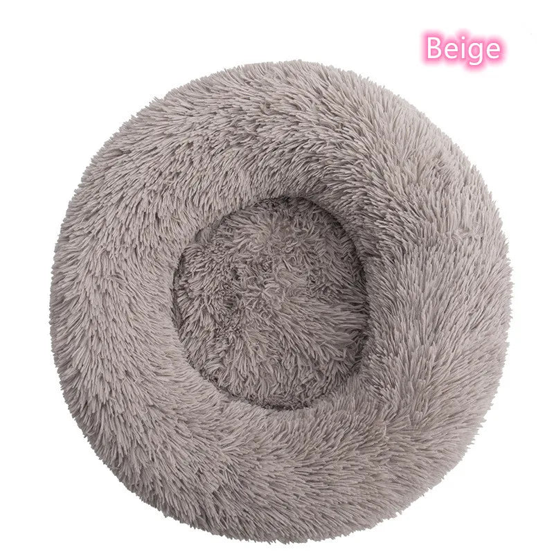 Fluffy donut bed for cats and small dogs, view 8