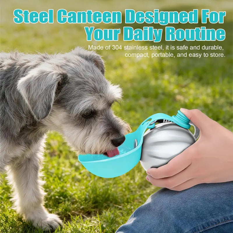 2-in-1 dog water bottle with fold-out bowl, view 6